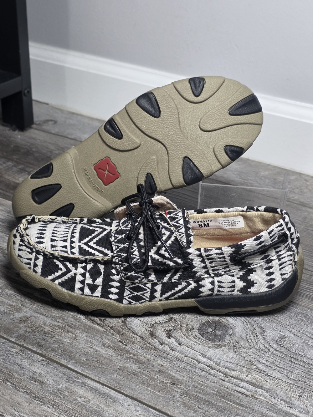 Twisted X Women's Aztec Tribal Slip On Driving Moc Loafer Shoes Sz 8 *NWOT